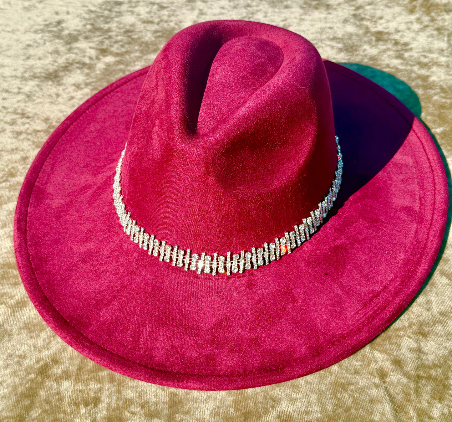 Diamonddess Wide  Brim Fedora Hat