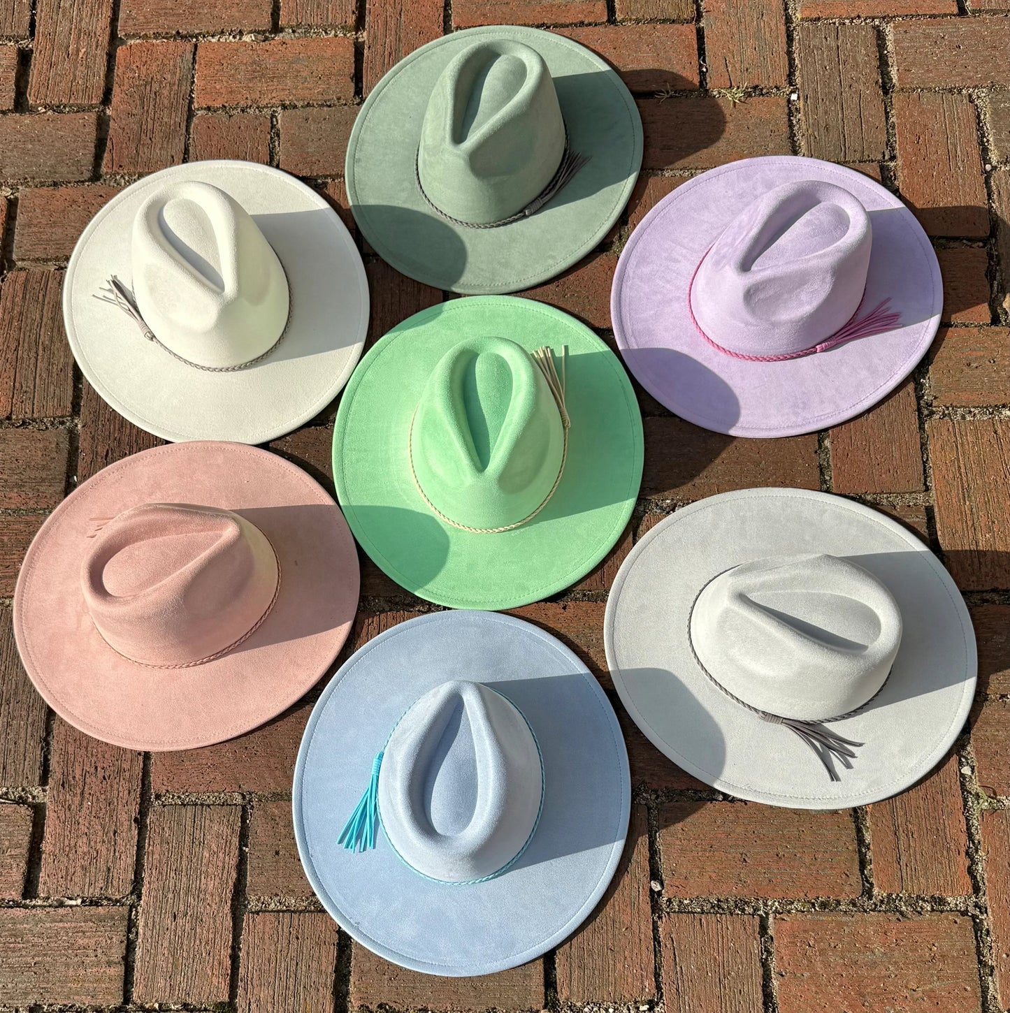 Everyday premium Suede Fedora Hat-Ivory White