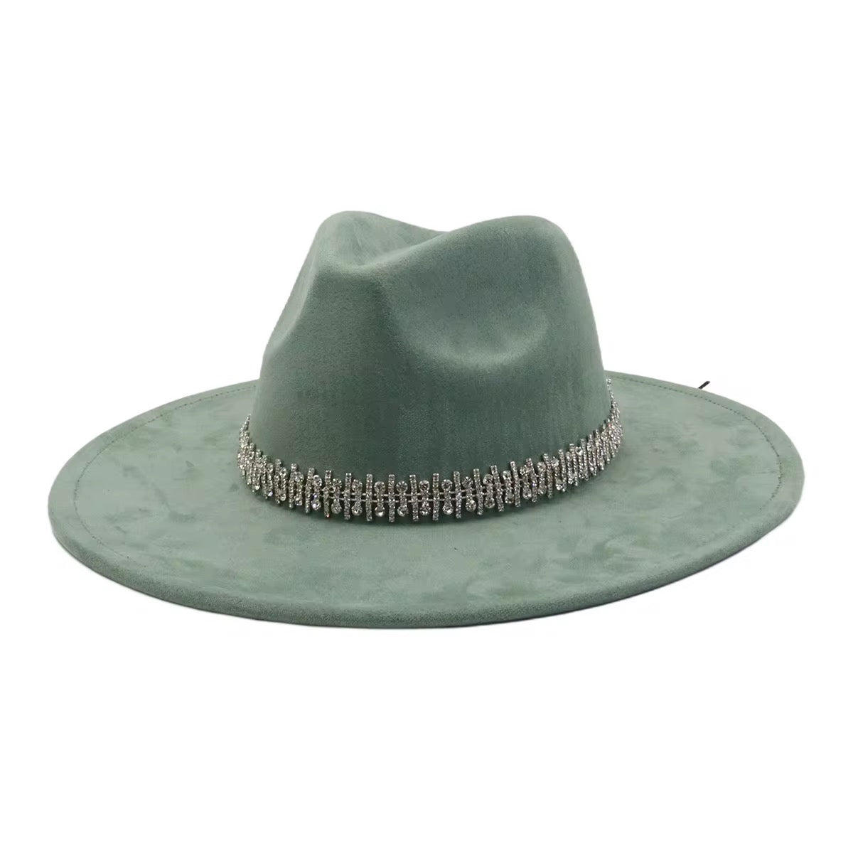 Diamonddess Wide  Brim Fedora Hat